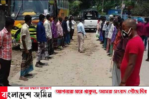 ঠাকুরগাঁও থে‌কে ধান কাটতে হাওড়ে গেলেন ২৬ শ্রমিক !