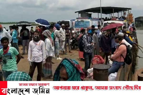 কাঁঠালবাড়ি-শিমুলিয়া নৌরুটে সীমিত আকারে ফেরি চলাচল শুরু 