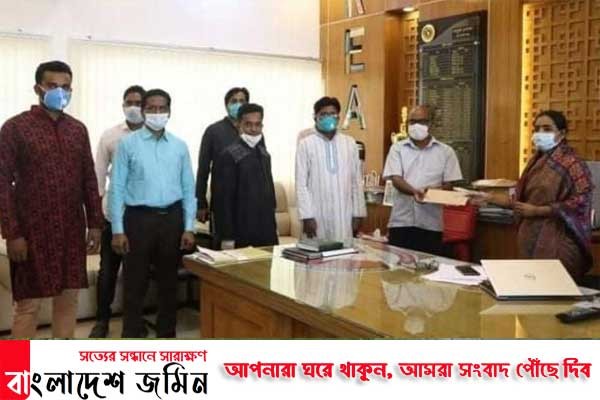 প্রধানমন্ত্রীর ত্রাণ তহবিলে বশেমুরবিপ্রবি'র ৫ লাখ টাকা হস্তান্তর