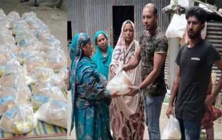 গোপালগঞ্জে শিক্ষক বেতনের টাকায় অসহায়দের ঈদ উপহার