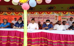 সালথায় সৈয়দা সাজেদা চৌধুরী গোল্ডকাপ ফুটবল টুর্নামেন্টের উদ্বোধণ