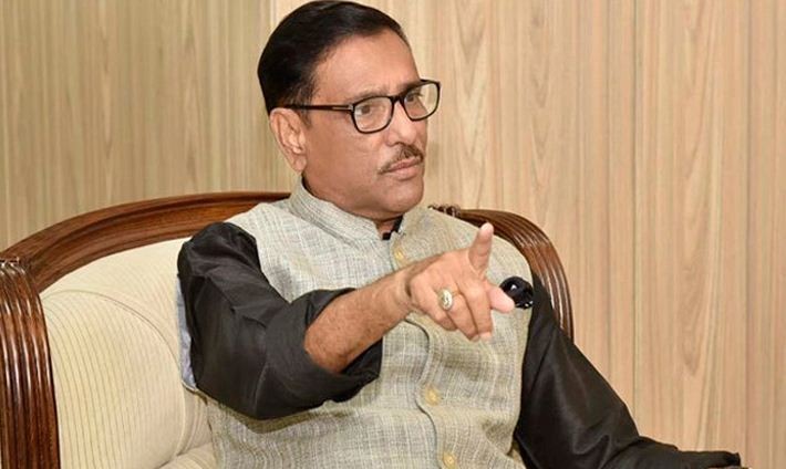 বঙ্গবন্ধুর ভাস্কর্য নির্মাণ হোক তা মনে মনে বিএনপিও চায় না: ওবায়দুল কাদের