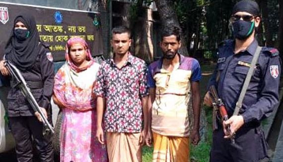 ১১টি চোরাই ইজিবাইকসহ ঝিনাইদহ র‌্যাব-৬’র জালে  আটক ৩