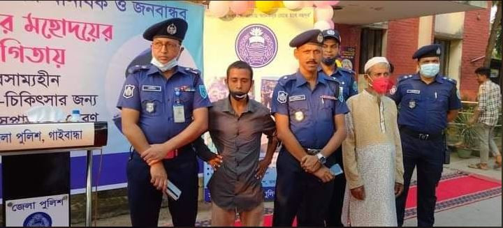 মানসিক ভারসাম্যহীন তৌহিদুলকে উন্নত চিকিৎসার জন্য পাবনা মানসিক হাসপাতালে পাঠালেন পুলিশ সুপার 
