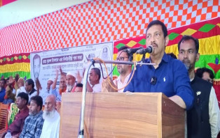সালথার বল্লভদি ইউনিয়নে নৌকার নির্বাচনী পথসভা