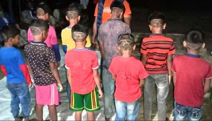 ফরিদপুরে চুলের কাটিংয়ে নির্বাচনী প্রতীক, এলাকায় তোলপাড়