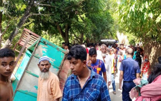 সালথায় নছিমন উল্টে গিয়ে যুবক নিহত  