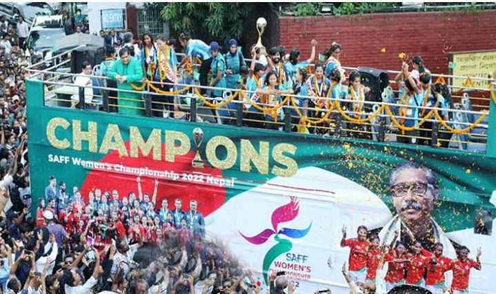 সাফজয়ী মেয়েদেরকে বাফুফের দুই সহসভাপতি দিলেন ১ কোটি