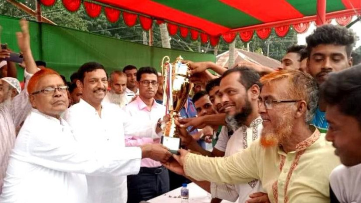 নগরকান্দায় বঙ্গবন্ধু শেখ মুজিবুর রহমান জাতীয় গোল্ডকাপ ফুটবল টুর্নামেন্টের ফাইনাল অনুষ্ঠিত