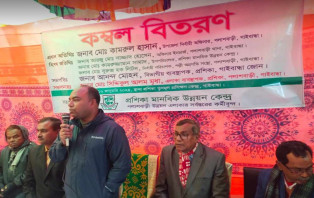 গাইবান্ধার পলাশবাড়ীতে কম্বল বিতরণ