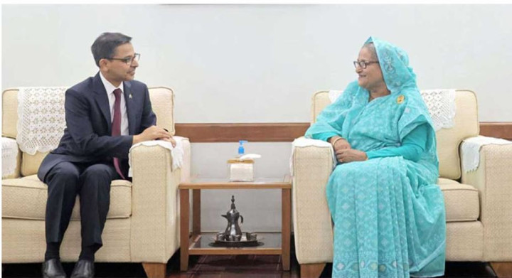 প্রধানমন্ত্রীর সঙ্গে ভারতীয় হাইকমিশনারের সৌজন্য সাক্ষাৎ