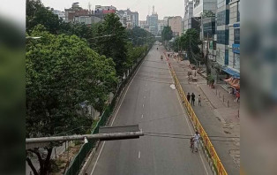 যানজটের নগরী ঢাকা এখন ফাঁকা