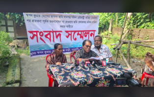 সদরপুরে প্রতারনা করে প্রতিবন্ধির জমি লিখে নেওয়ায় সংবাদ সম্মেলন