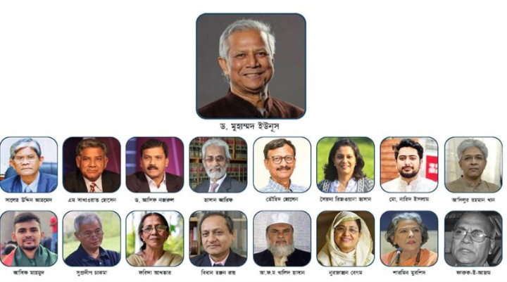 উপদেষ্টাদের দপ্তর পুনর্বণ্টন