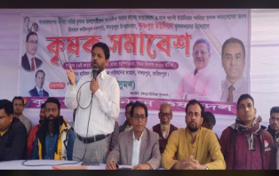 সদরপুরের কৃষ্ণপুরে কৃষক সমাবশে অনুষ্ঠিত