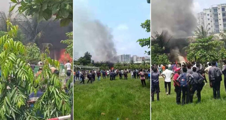 উত্তরায় বিমান বিধ্বস্তে হতাহত যত, জানাল ফায়ার সার্ভিস