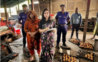 সদরপুরে মোবাইল কোর্ট অভিযানে ৪ বেকারিকে জরিমানা