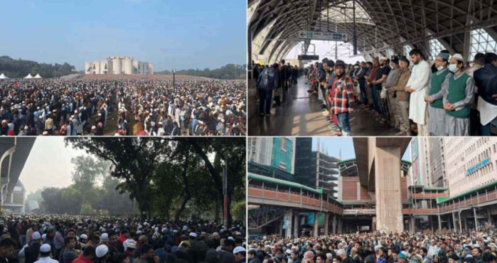 খালেদা জিয়ার জানাজায় স্মরণকালের রেকর্ড মানুষের অংশগ্রহণ