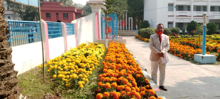 আলফাডাঙ্গা আদর্শ কলেজ ক্যাম্পাসে রঙিন নান্দনিকতার ছোঁয়া