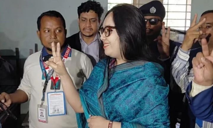 ব্রাহ্মণবাড়িয়া-২ আসনে বেসরকারিভাবে নির্বাচিত রুমিন ফারহানা
