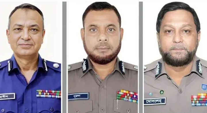 র‍্যাব, এসবি ও সিআইডিতে নতুন প্রধান নিয়োগ
