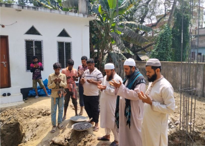 সদরপুর সরকারি কলেজ মসজিদের বর্ধিত ভবনের কাজের শুভ সূচনা