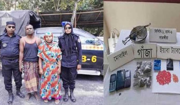 তালায় র‌্যাবের অভিয়ানে গাঁজা-ইয়াবা সহ স্বামী-স্ত্রী গ্রেপ্তার