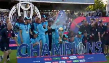 সুপার ওভারে সুপার চ্যাম্পিয়ন ইংল্যান্ড
